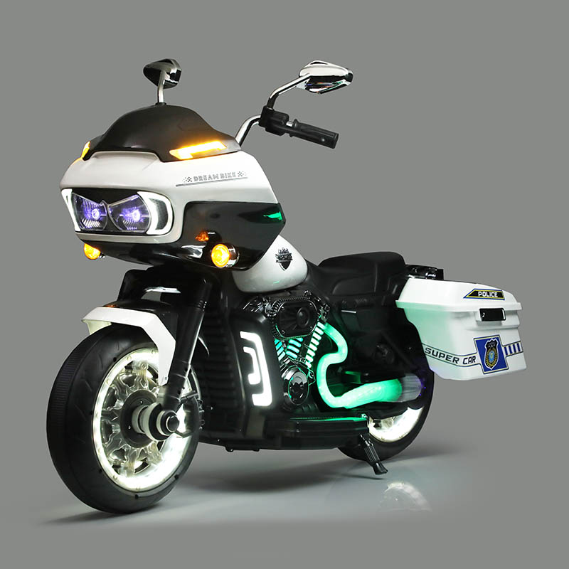 Moto autoportée de grande taille 12V 2WD pour les enfants plus âgés avec musique et lumière