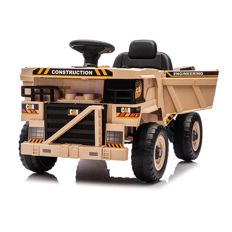 Camion de construction pour enfants 12 V 2 roues motrices avec lecteur MP3