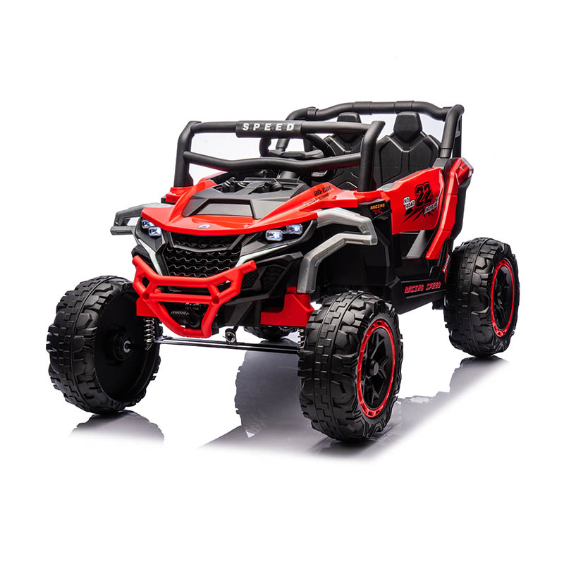 UTV porteur pour enfants 12 V 2 roues motrices avec absorption des chocs sur quatre roues