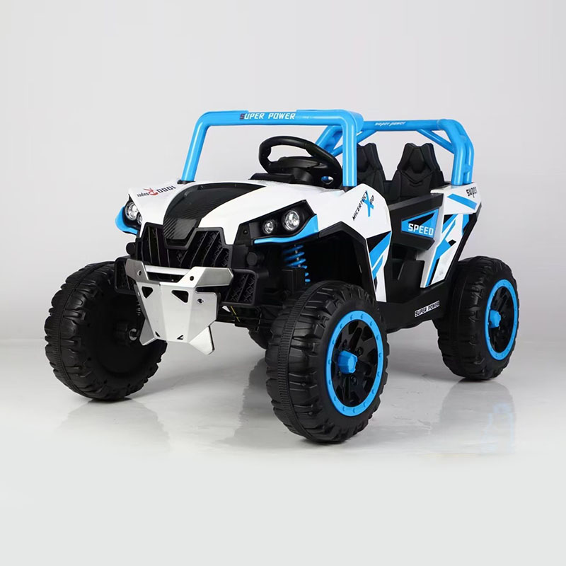 UTV porteur pour enfants 12 V 2 roues motrices avec télécommande parentale, musique et lumières