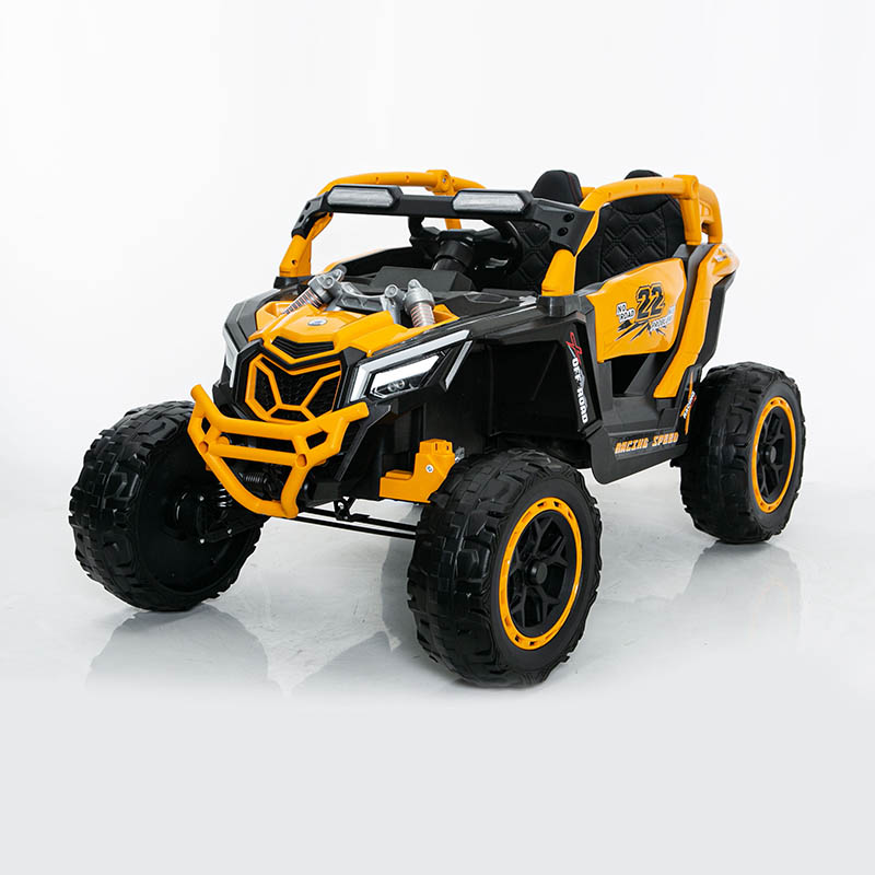 UTV porteur pour enfants 12 V 2 roues motrices avec balançoire et Bluetooth