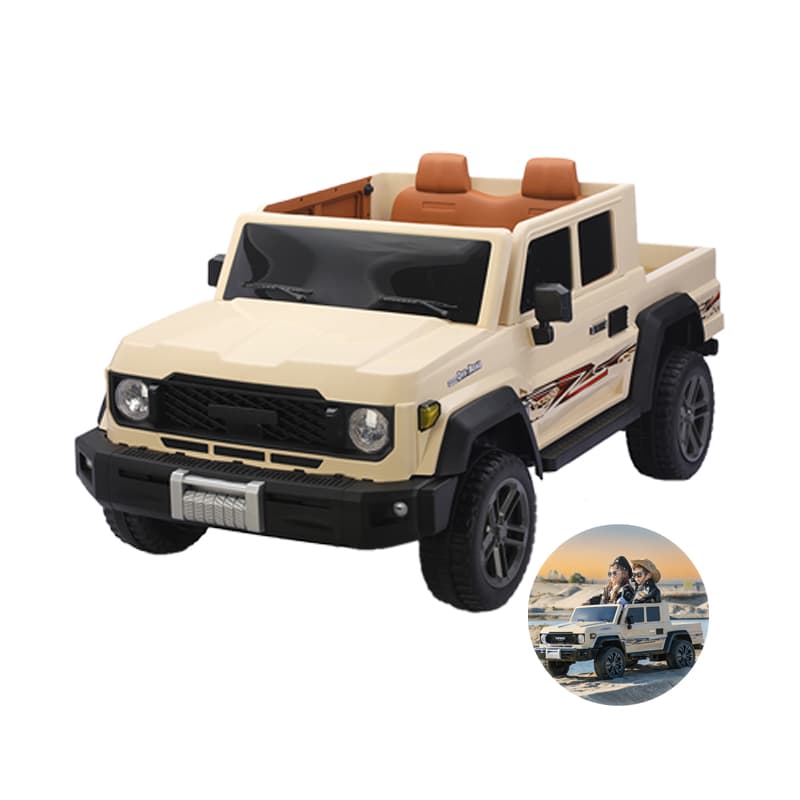 Voiture pour enfants 12 V 4 roues motrices avec plateau de chargement arrière