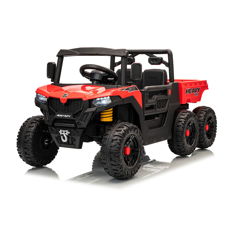 Jouets pour enfants de voiture à six roues avec batterie 12 V 4 roues motrices