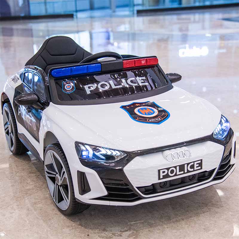 Voiture de police pour enfants, jouet à batterie 12V, pour garçons