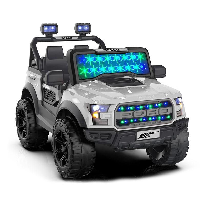 Voiture électrique pour enfants à double moteur 12 V avec télécommande et musique