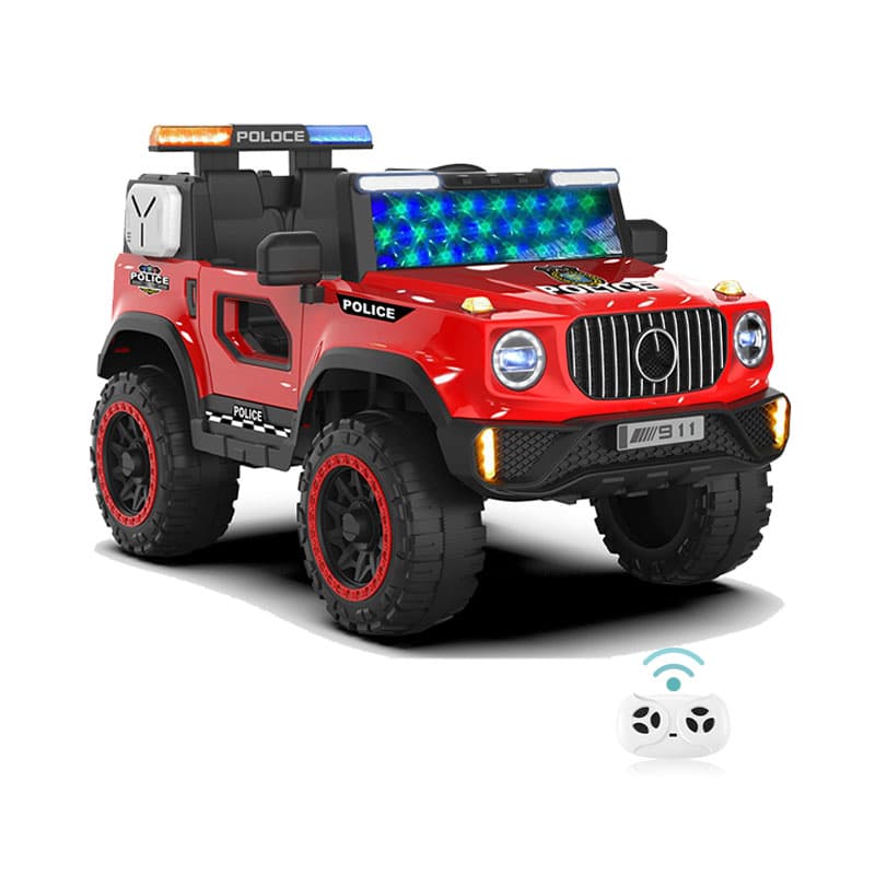 Lumières LED pour pare-brise de voiture de police pour enfants 12 V