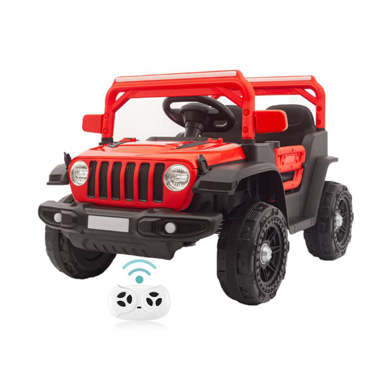 Jeep électrique pour enfants 2,4 G R/C avec balançoire avant et arrière