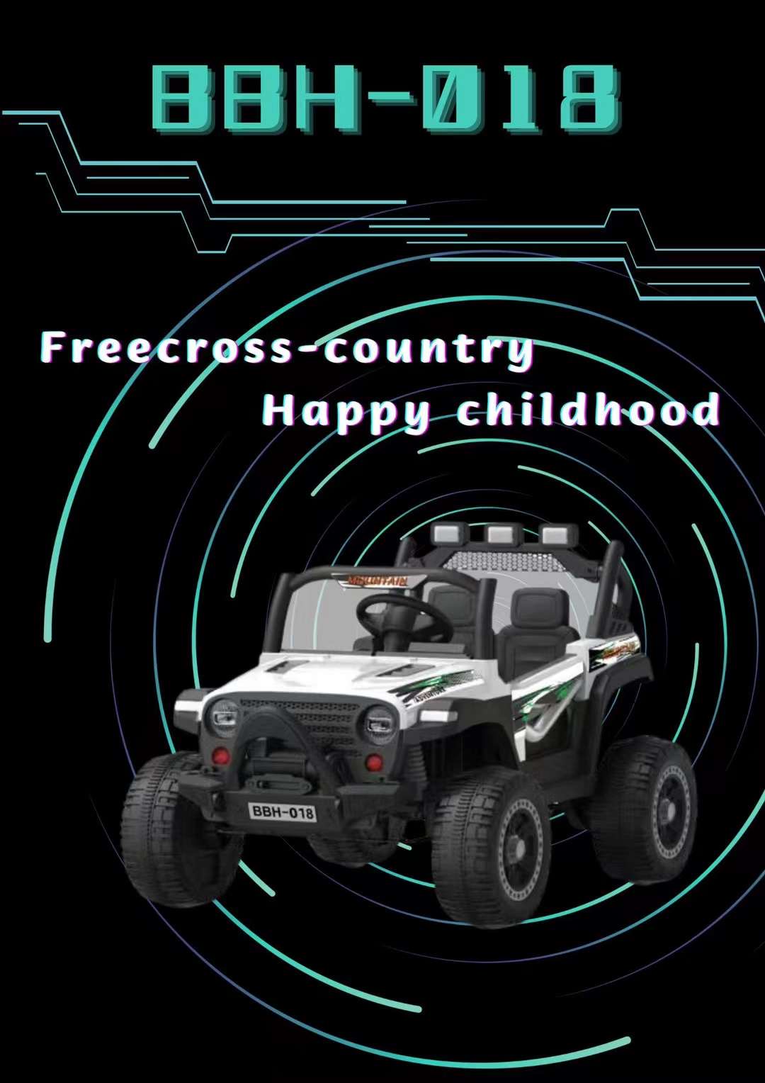 Nouvelle voiture Jeep à prix compétitif, couleur camouflage disponible.