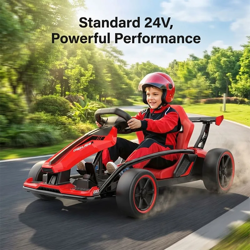 Tour de kart électrique à dérive puissante 24 V en voiture