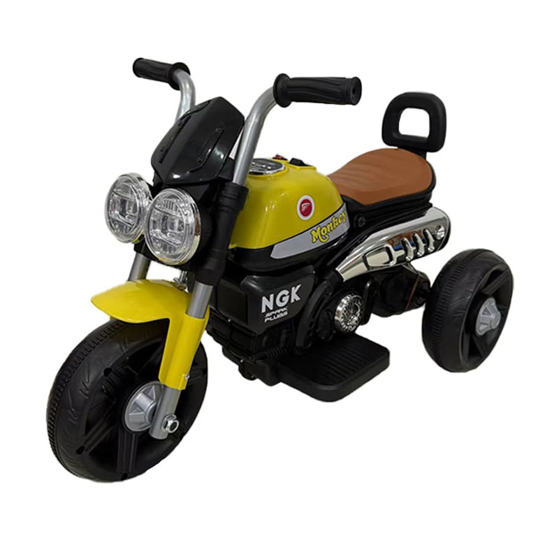 Moto électrique pour enfants 6 V avec lumières LED et éducation précoce