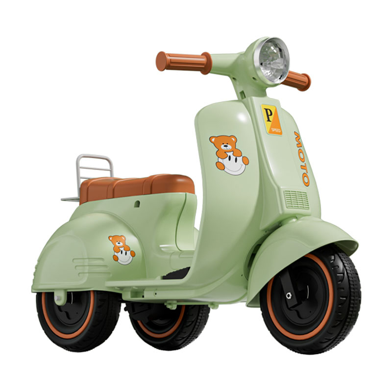 Scooter électrique pour enfants à moteur unique 6 V avec musique et lumières LED