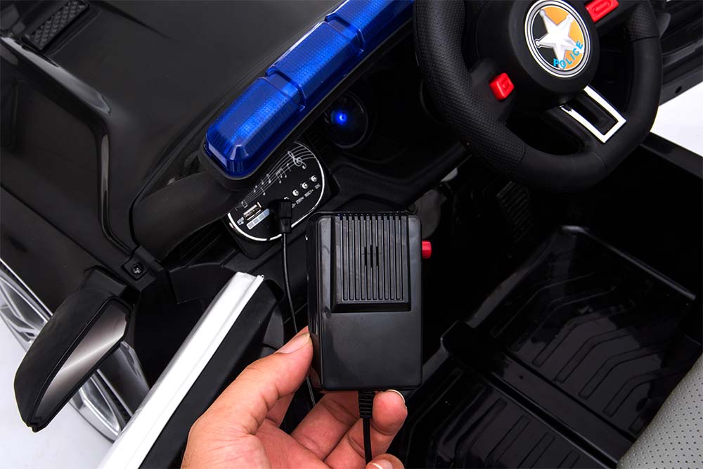 12V Electric Remote Control Police Ride on Car