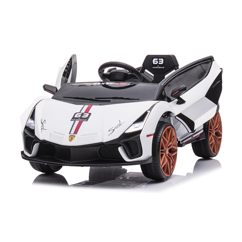 12V 2WD Kids Ride-On Car with Double Doors & Swing