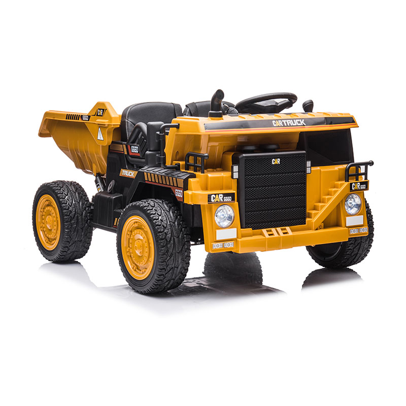 12V 2WD Kids Ride-On Construction Truck with Parental Remote & Music