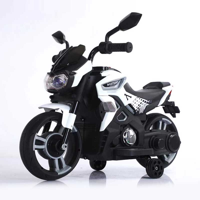 Kids Electric Motorcycle with One-Button Start, Music & LED Lights