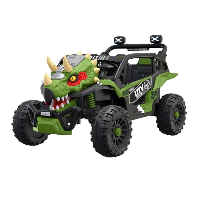 Voiture électrique pour enfants 12 V sur une voiture dinosaure UTV