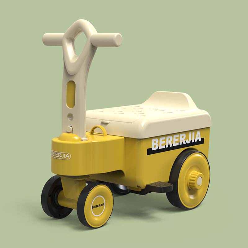 Voiture coulissante avec grand panier de rangement et barre de poignée